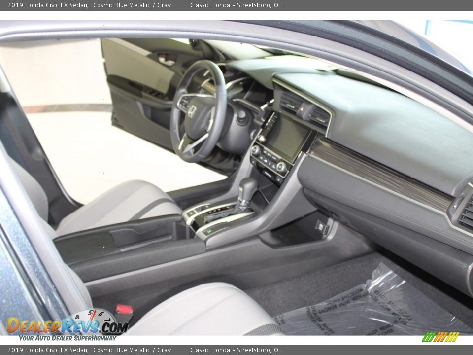 2019 Honda Civic EX Sedan Cosmic Blue Metallic / Gray Photo #15