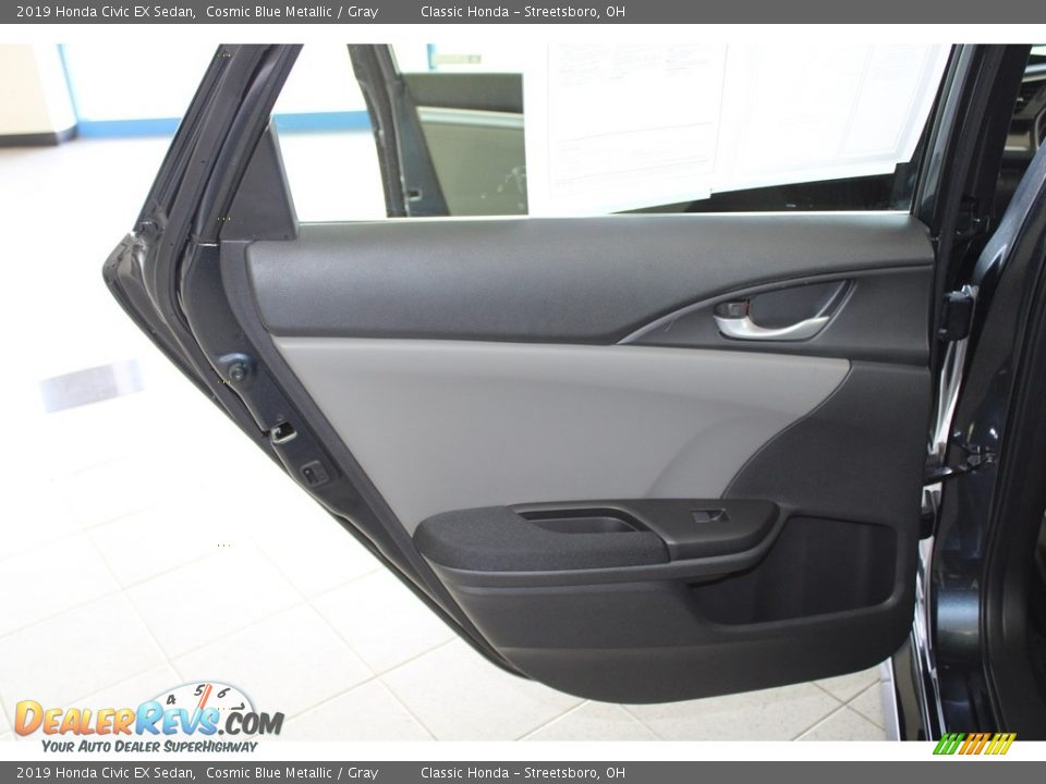 2019 Honda Civic EX Sedan Cosmic Blue Metallic / Gray Photo #23