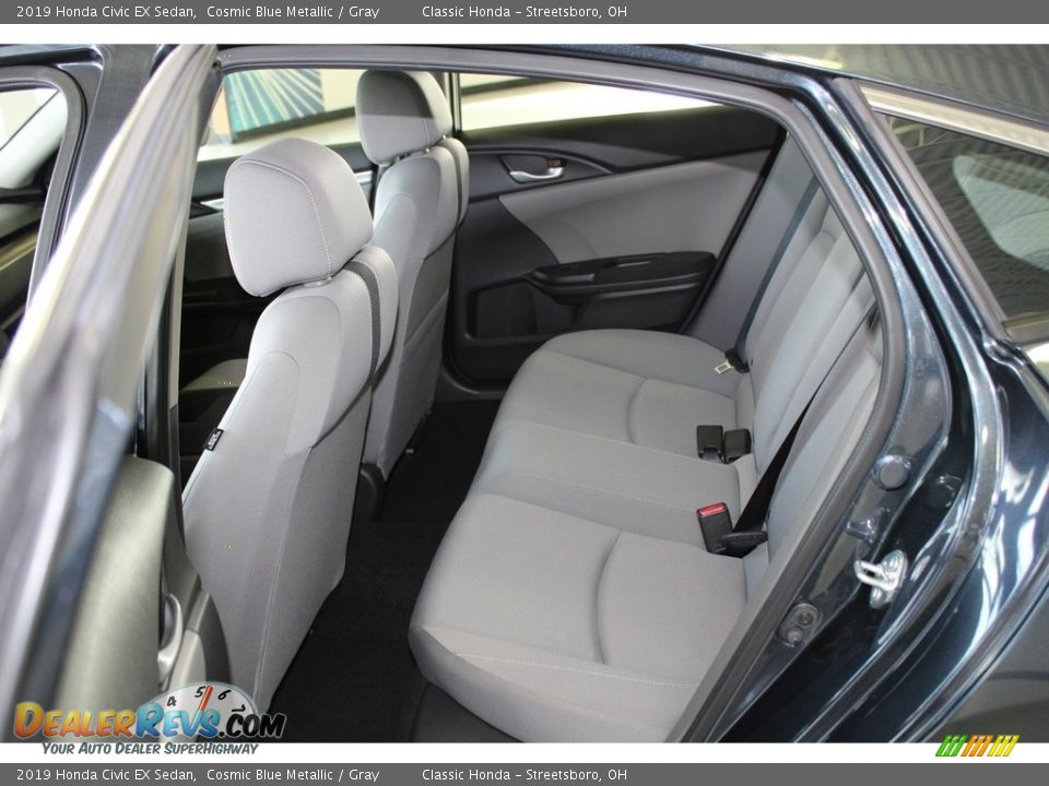 2019 Honda Civic EX Sedan Cosmic Blue Metallic / Gray Photo #25