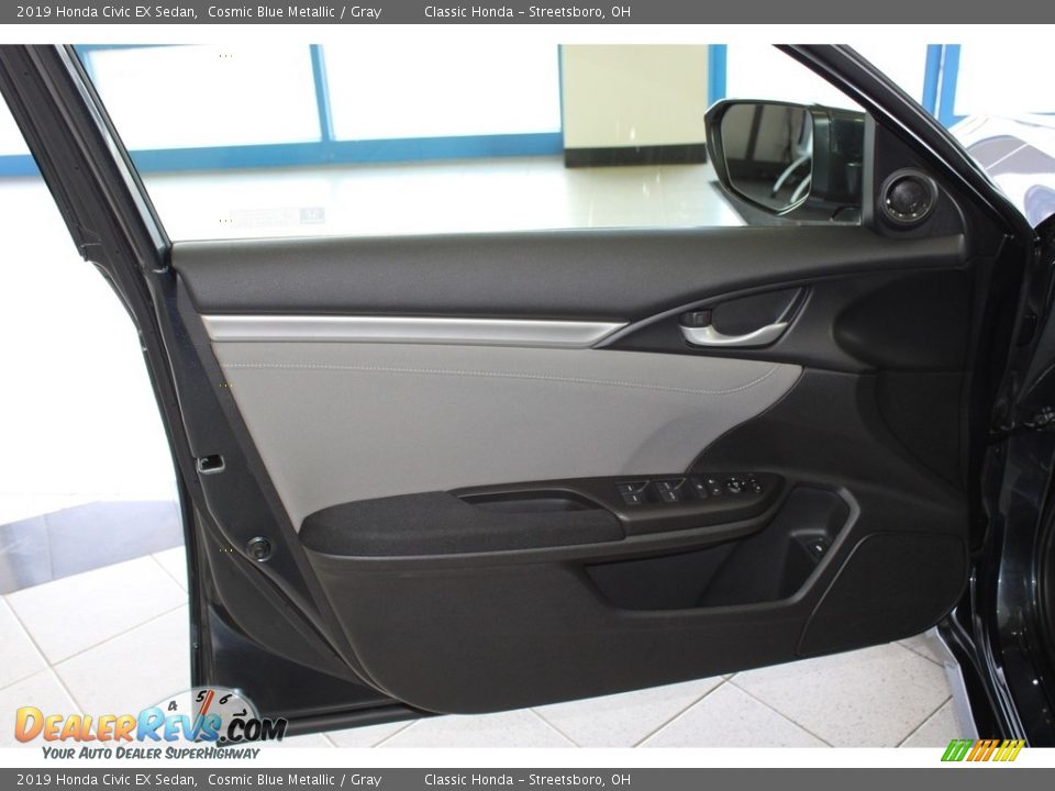 2019 Honda Civic EX Sedan Cosmic Blue Metallic / Gray Photo #26