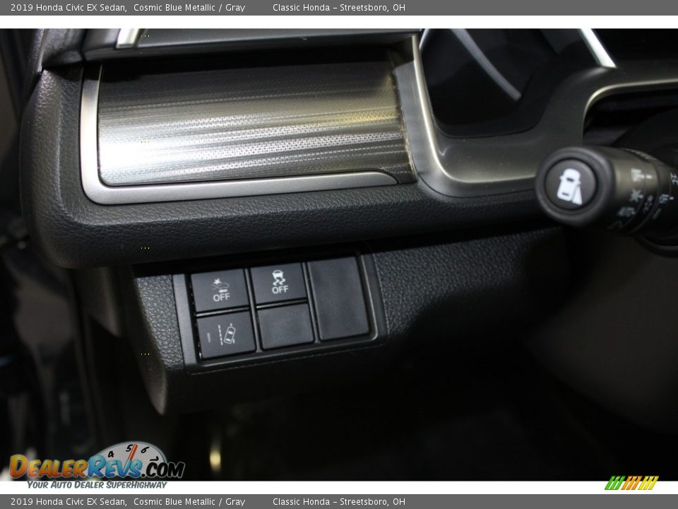 2019 Honda Civic EX Sedan Cosmic Blue Metallic / Gray Photo #29