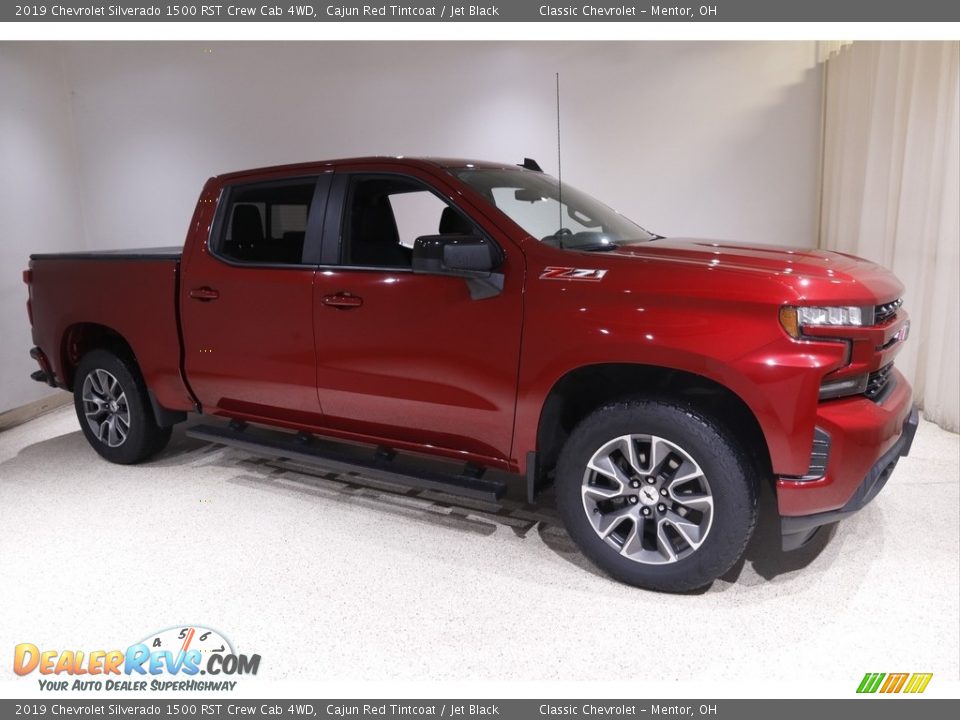 2019 Chevrolet Silverado 1500 RST Crew Cab 4WD Cajun Red Tintcoat / Jet Black Photo #1