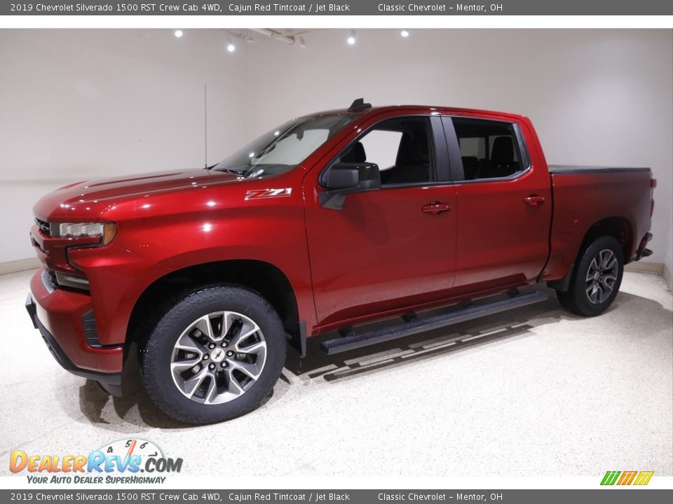 2019 Chevrolet Silverado 1500 RST Crew Cab 4WD Cajun Red Tintcoat / Jet Black Photo #3