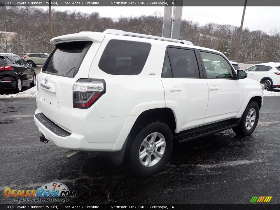 2016 Toyota 4Runner SR5 4x4 Super White / Graphite Photo #7