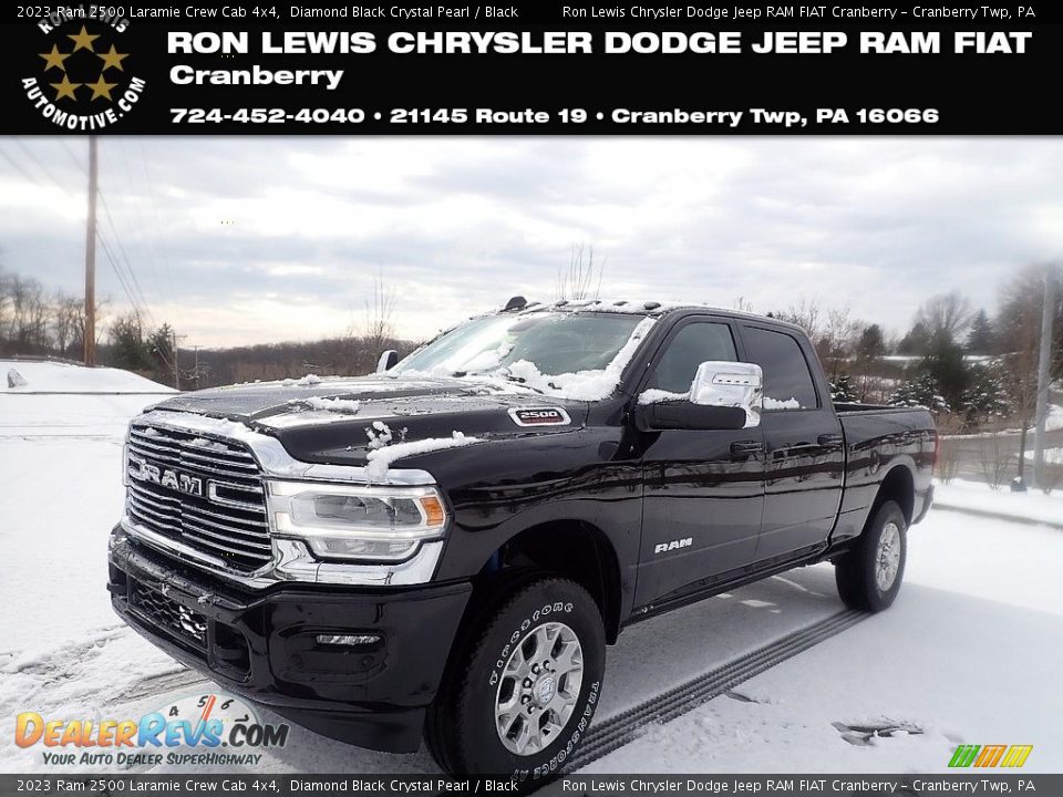 2023 Ram 2500 Laramie Crew Cab 4x4 Diamond Black Crystal Pearl / Black Photo #1