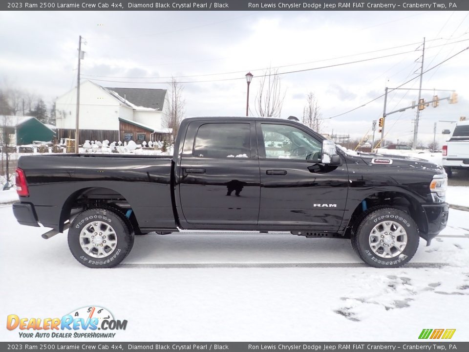 Diamond Black Crystal Pearl 2023 Ram 2500 Laramie Crew Cab 4x4 Photo #4