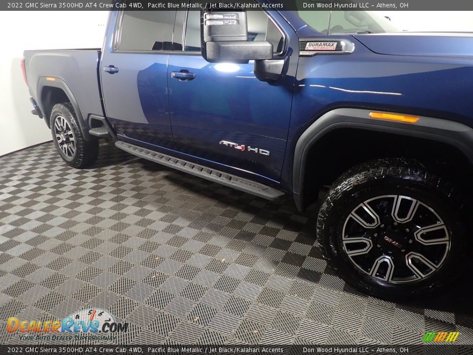 2022 GMC Sierra 3500HD AT4 Crew Cab 4WD Pacific Blue Metallic / Jet Black/Kalahari Accents Photo #4