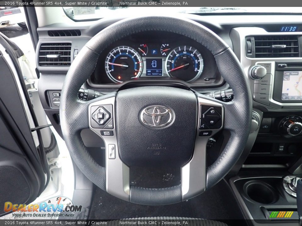 2016 Toyota 4Runner SR5 4x4 Super White / Graphite Photo #27