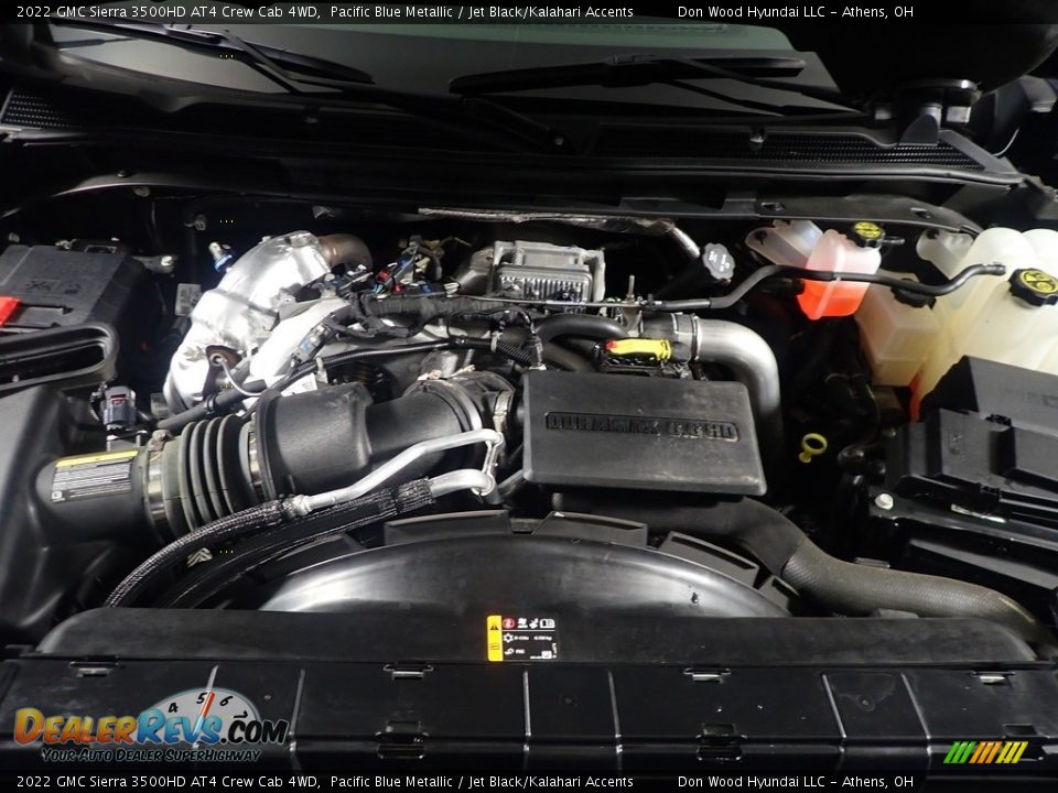 2022 GMC Sierra 3500HD AT4 Crew Cab 4WD Pacific Blue Metallic / Jet Black/Kalahari Accents Photo #7