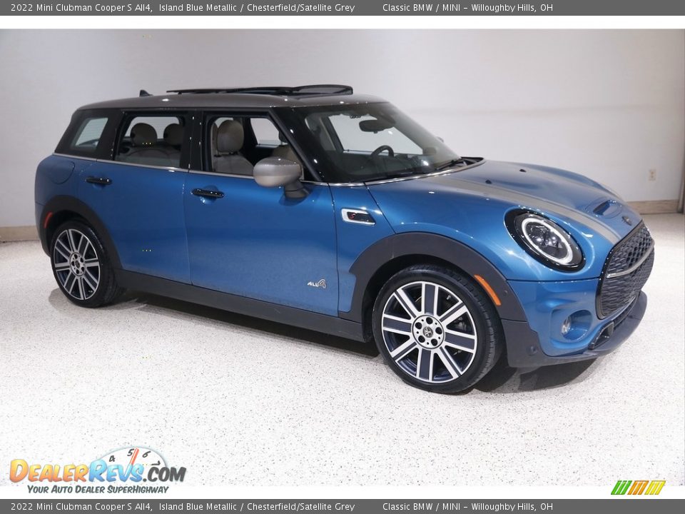 Island Blue Metallic 2022 Mini Clubman Cooper S All4 Photo #1