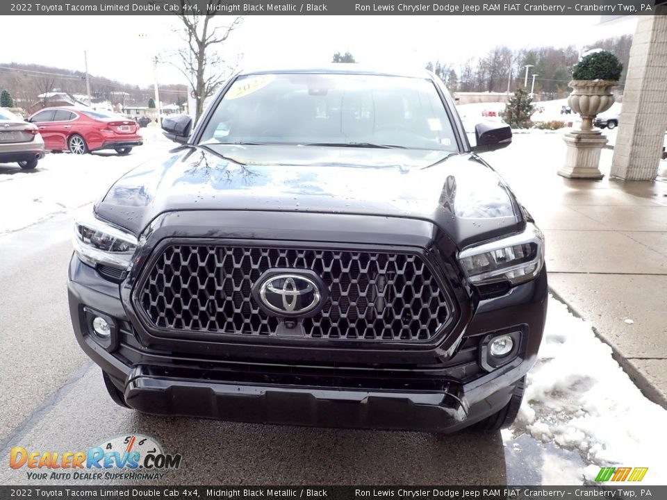 2022 Toyota Tacoma Limited Double Cab 4x4 Midnight Black Metallic / Black Photo #3