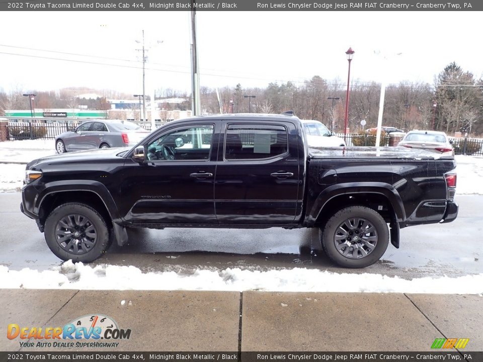 Midnight Black Metallic 2022 Toyota Tacoma Limited Double Cab 4x4 Photo #5