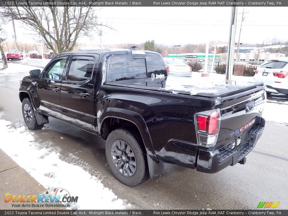 2022 Toyota Tacoma Limited Double Cab 4x4 Midnight Black Metallic / Black Photo #6