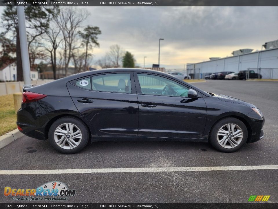 2020 Hyundai Elantra SEL Phantom Black / Beige Photo #4