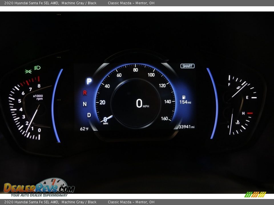 2020 Hyundai Santa Fe SEL AWD Machine Gray / Black Photo #8