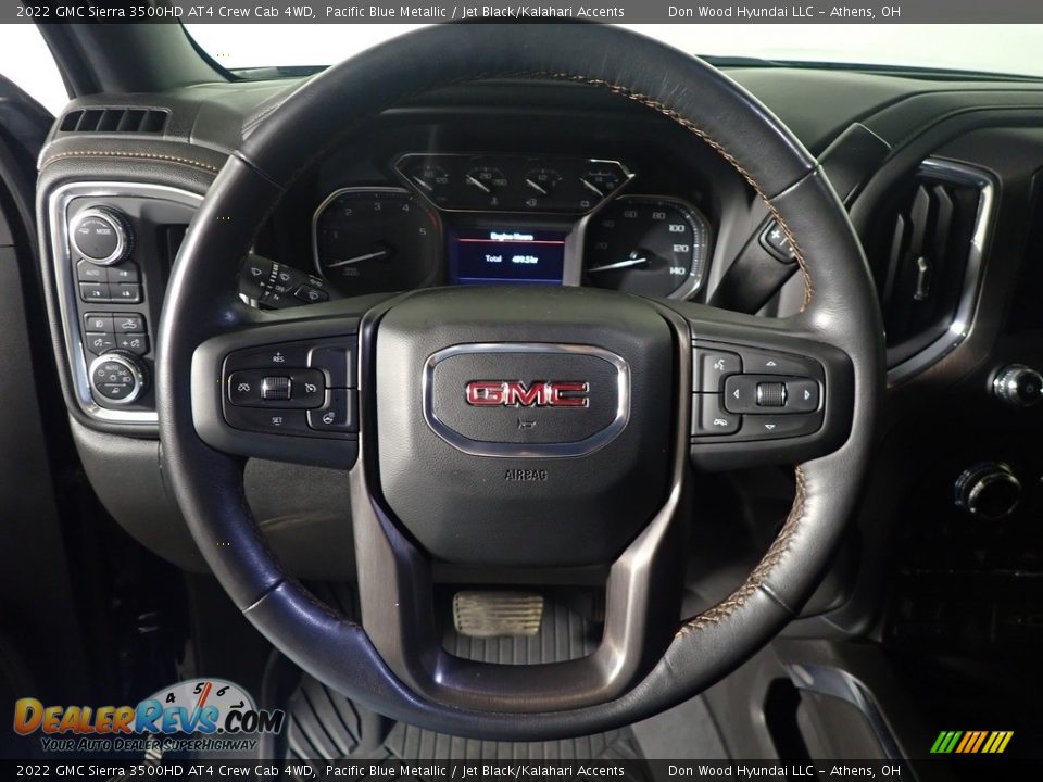 2022 GMC Sierra 3500HD AT4 Crew Cab 4WD Pacific Blue Metallic / Jet Black/Kalahari Accents Photo #24