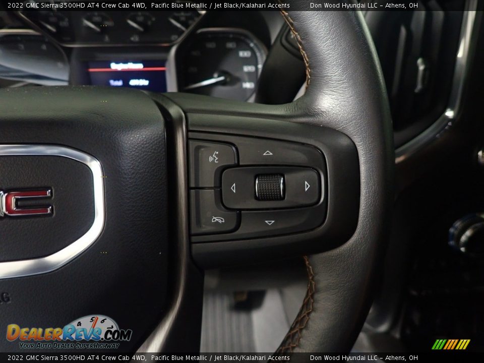 2022 GMC Sierra 3500HD AT4 Crew Cab 4WD Pacific Blue Metallic / Jet Black/Kalahari Accents Photo #27