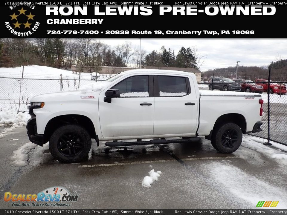 2019 Chevrolet Silverado 1500 LT Z71 Trail Boss Crew Cab 4WD Summit White / Jet Black Photo #1