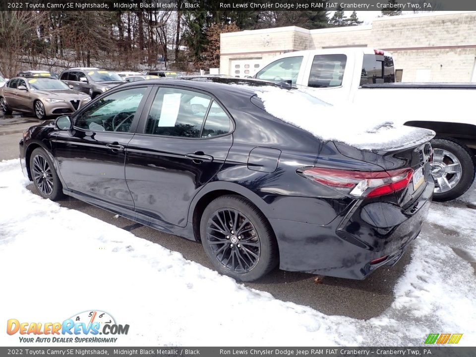 2022 Toyota Camry SE Nightshade Midnight Black Metallic / Black Photo #4