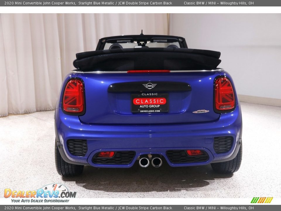 2020 Mini Convertible John Cooper Works Starlight Blue Metallic / JCW Double Stripe Carbon Black Photo #20