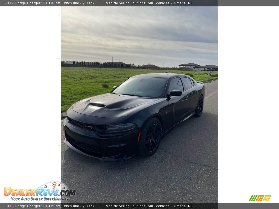 2019 Dodge Charger SRT Hellcat Pitch Black / Black Photo #1