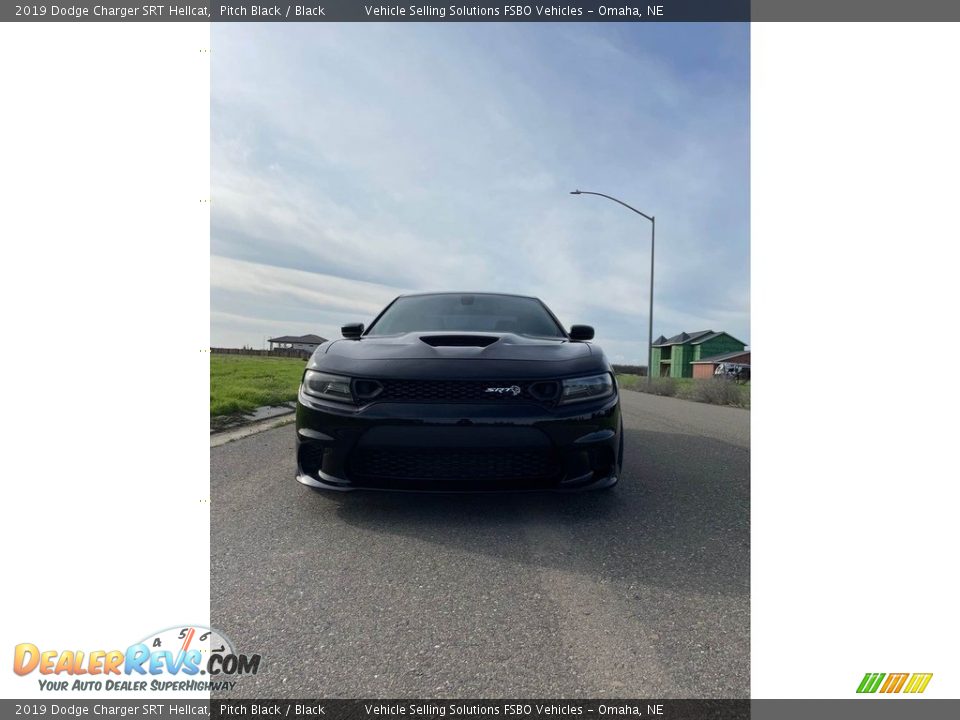 2019 Dodge Charger SRT Hellcat Pitch Black / Black Photo #2