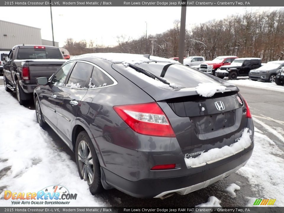 2015 Honda Crosstour EX-L V6 Modern Steel Metallic / Black Photo #4