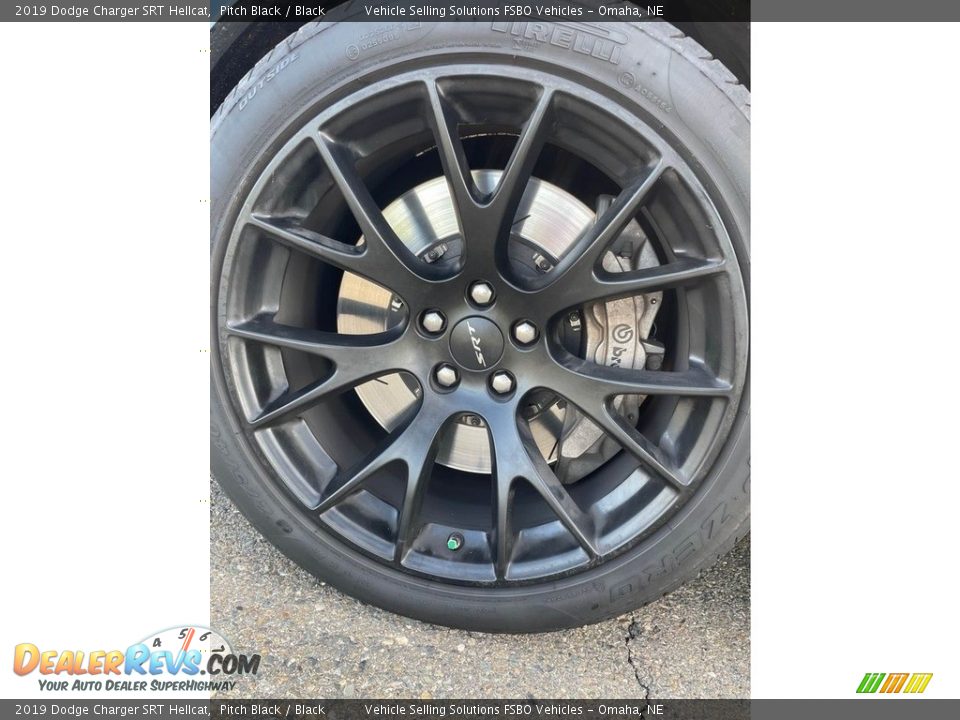 2019 Dodge Charger SRT Hellcat Pitch Black / Black Photo #10