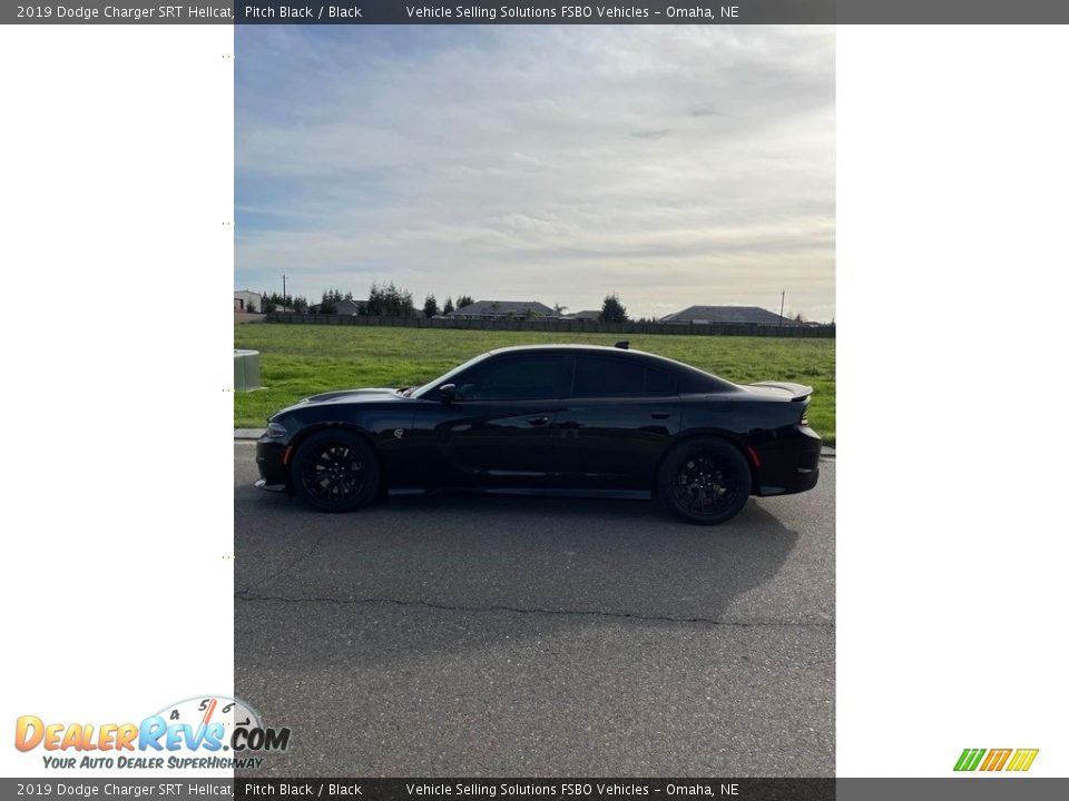 2019 Dodge Charger SRT Hellcat Pitch Black / Black Photo #12