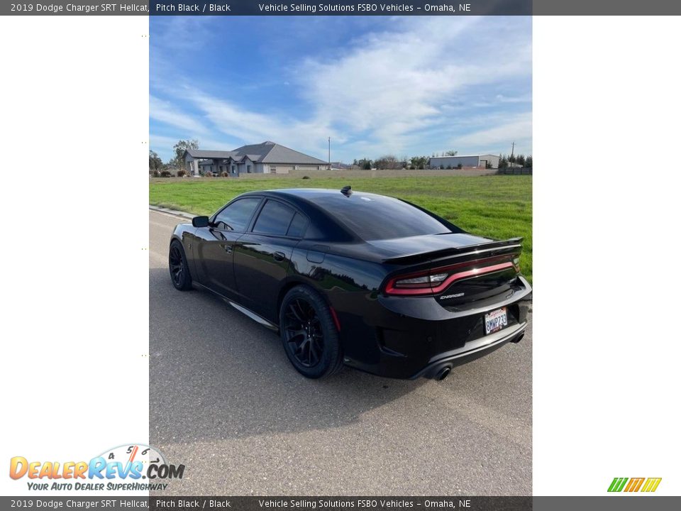 2019 Dodge Charger SRT Hellcat Pitch Black / Black Photo #13