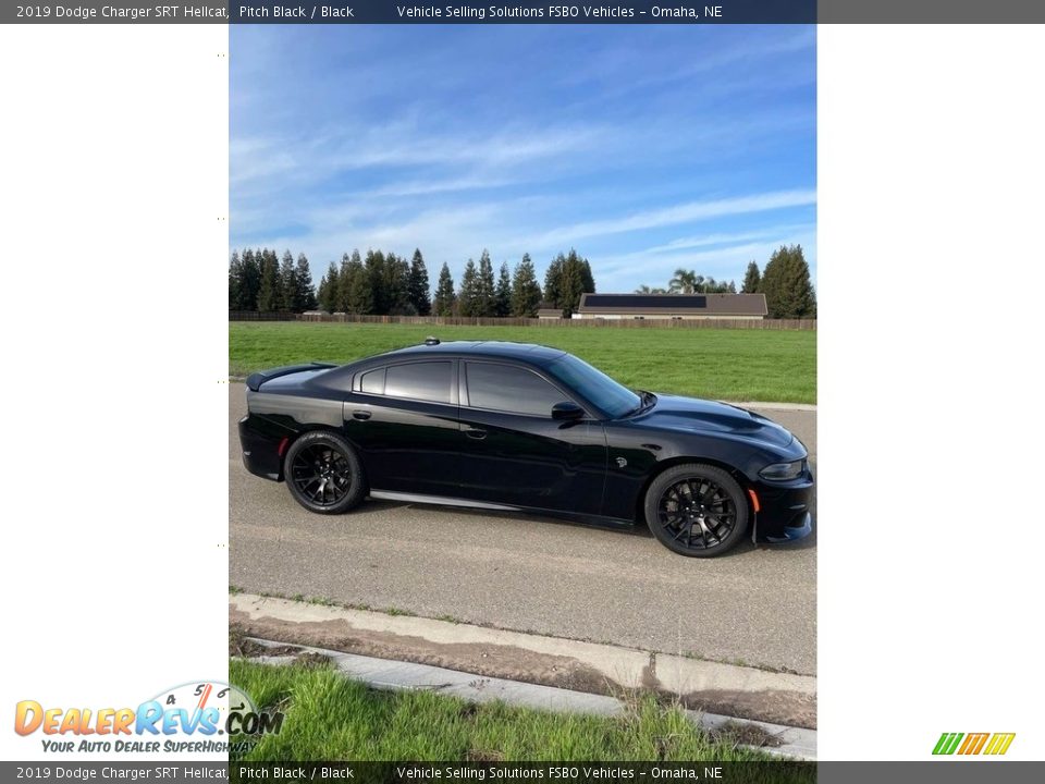 2019 Dodge Charger SRT Hellcat Pitch Black / Black Photo #14