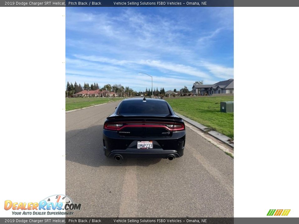 2019 Dodge Charger SRT Hellcat Pitch Black / Black Photo #15
