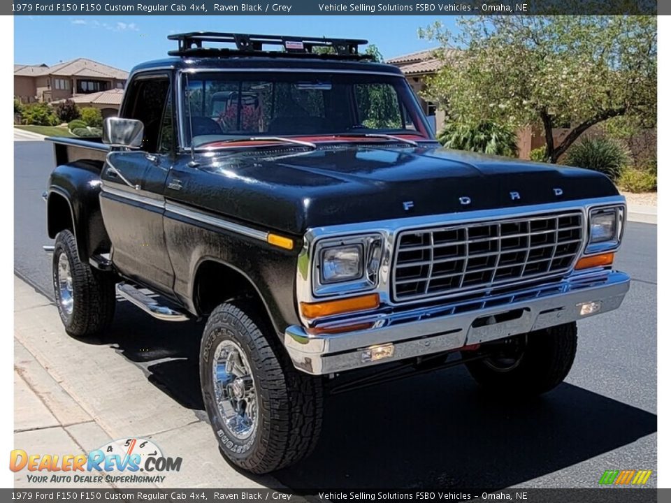 Front 3/4 View of 1979 Ford F150 F150 Custom Regular Cab 4x4 Photo #1