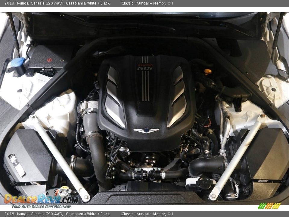 2018 Hyundai Genesis G90 AWD Casablanca White / Black Photo #25