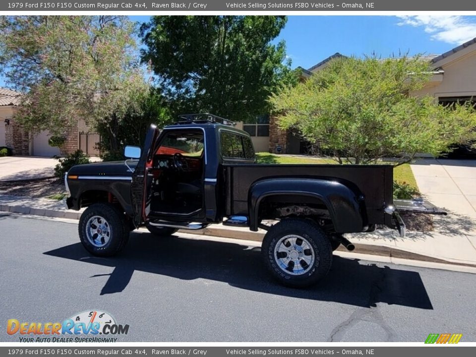 Raven Black 1979 Ford F150 F150 Custom Regular Cab 4x4 Photo #3