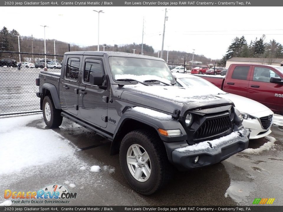 2020 Jeep Gladiator Sport 4x4 Granite Crystal Metallic / Black Photo #3