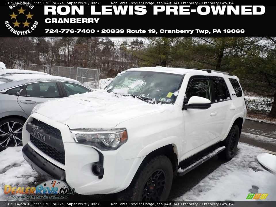 2015 Toyota 4Runner TRD Pro 4x4 Super White / Black Photo #1