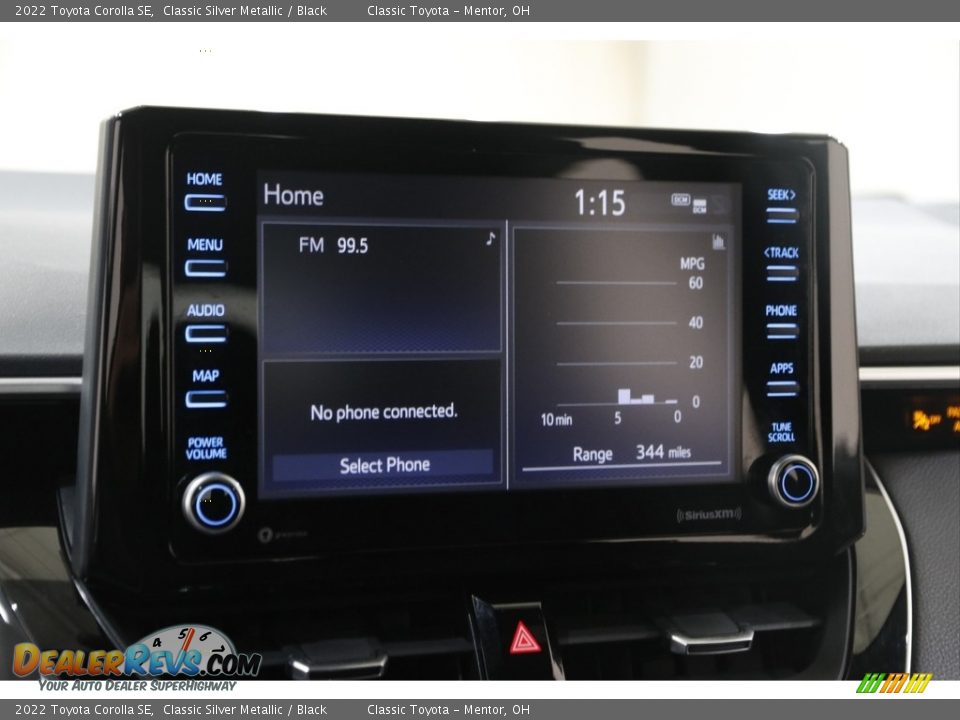 2022 Toyota Corolla SE Classic Silver Metallic / Black Photo #10