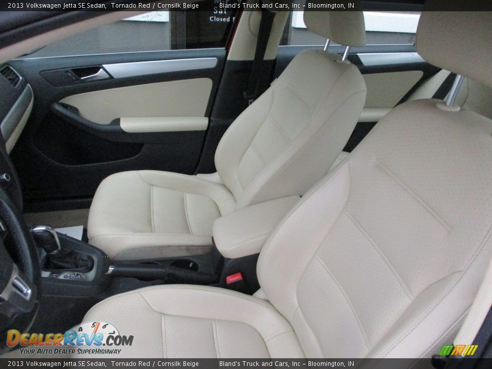 2013 Volkswagen Jetta SE Sedan Tornado Red / Cornsilk Beige Photo #7