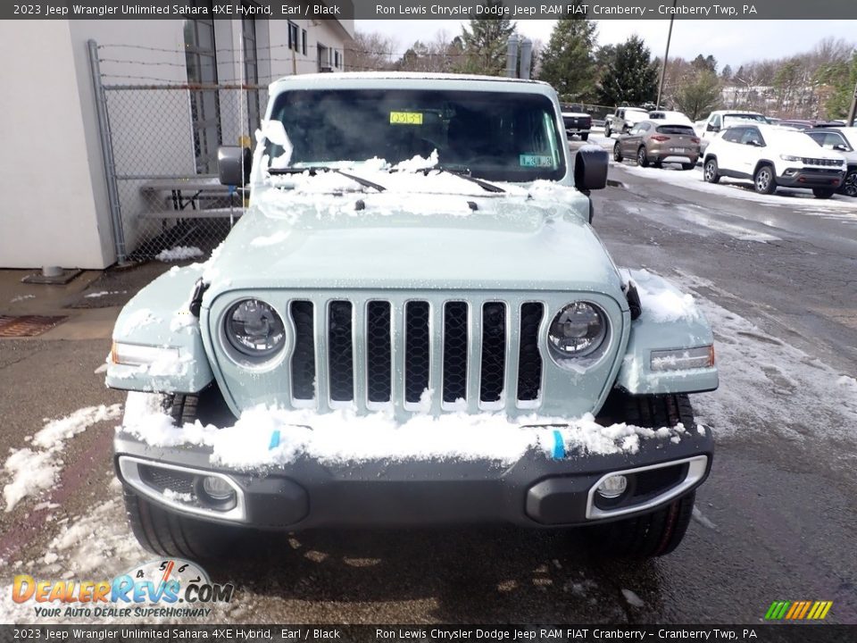 2023 Jeep Wrangler Unlimited Sahara 4XE Hybrid Earl / Black Photo #2