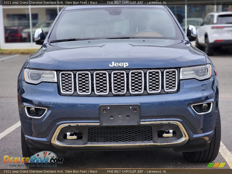 2021 Jeep Grand Cherokee Overland 4x4 Slate Blue Pearl / Black Photo #2