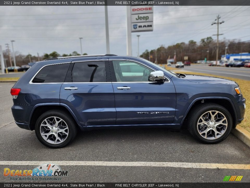 Slate Blue Pearl 2021 Jeep Grand Cherokee Overland 4x4 Photo #4