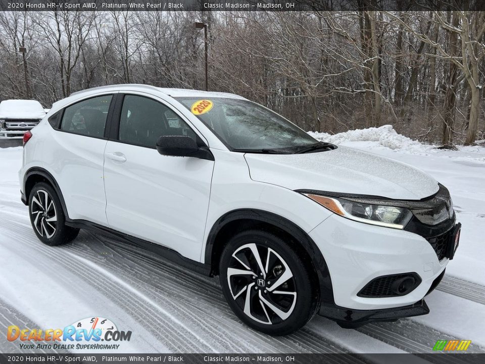 2020 Honda HR-V Sport AWD Platinum White Pearl / Black Photo #4