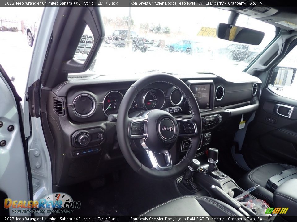 2023 Jeep Wrangler Unlimited Sahara 4XE Hybrid Earl / Black Photo #11
