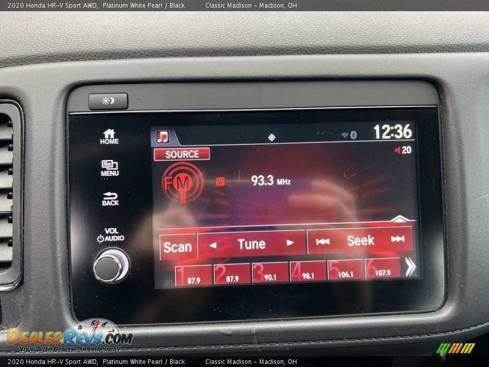 2020 Honda HR-V Sport AWD Platinum White Pearl / Black Photo #11
