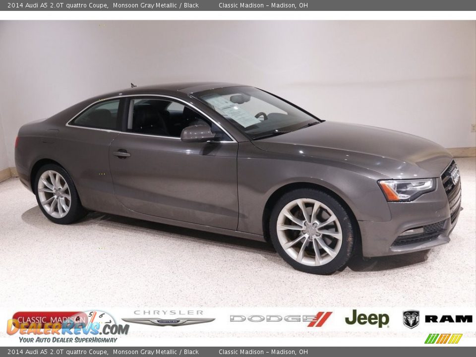 2014 Audi A5 2.0T quattro Coupe Monsoon Gray Metallic / Black Photo #1