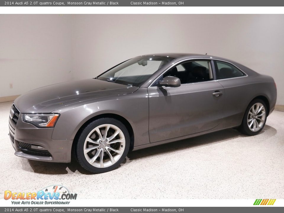 2014 Audi A5 2.0T quattro Coupe Monsoon Gray Metallic / Black Photo #3