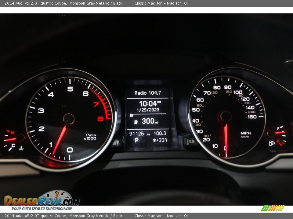 2014 Audi A5 2.0T quattro Coupe Monsoon Gray Metallic / Black Photo #8