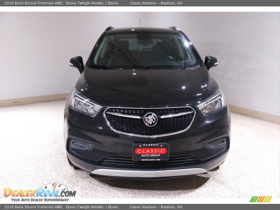 2018 Buick Encore Preferred AWD Ebony Twilight Metallic / Ebony Photo #2