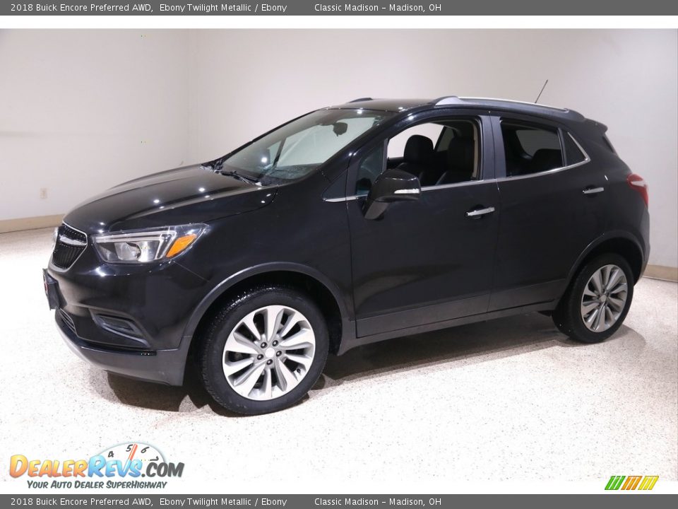 2018 Buick Encore Preferred AWD Ebony Twilight Metallic / Ebony Photo #3